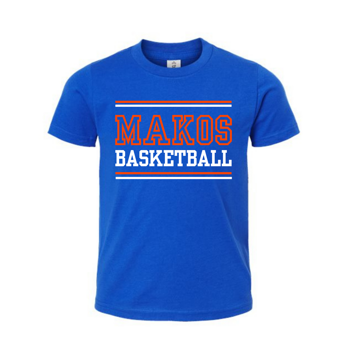 Makos Basketball Royal Blue Varsity Shirt