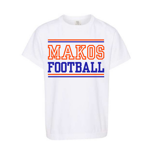 Makos Football White Varsity Shirt