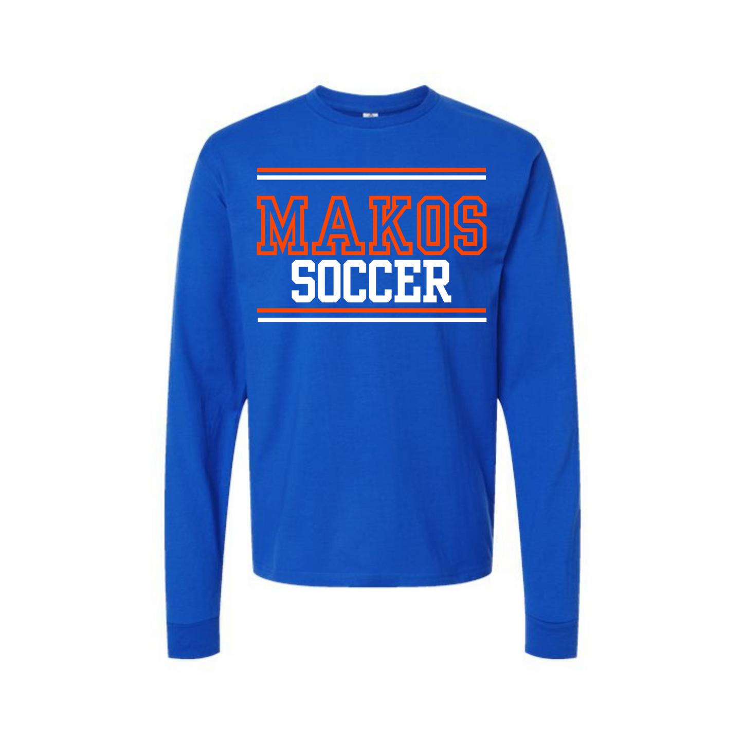 Makos Soccer Royal Blue Varsity Shirt