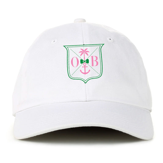 Classic Shield Logo Hat – White