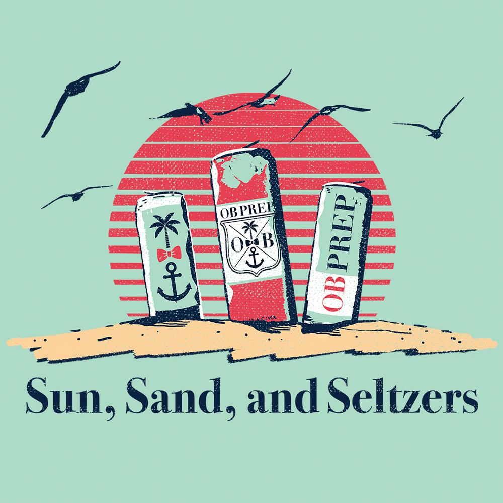 Sun, Sand, and Seltzers Tee